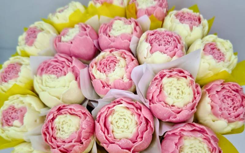 Шоколад,цветы