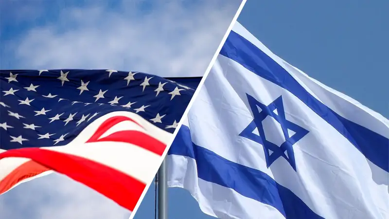 Флаг США и Израиль