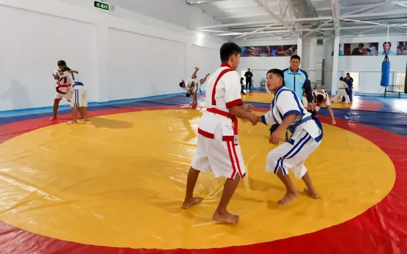 Спорткомлекс открыли в кордайском селе