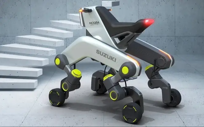 Suzuki зинадан чиқа оладиган тўрт “оёқли” мотоцикл ишлаб чиқди