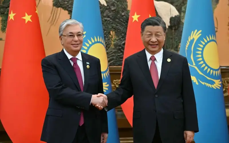 Kassym-Jomart Tokayev and Xi Jinping