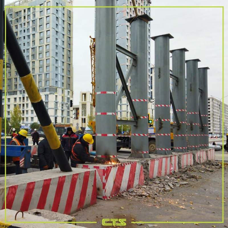 LRT эстакада в Астане