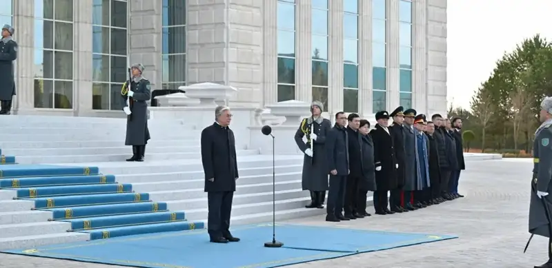 President  Tokayev participates in State Flag raising ceremony 