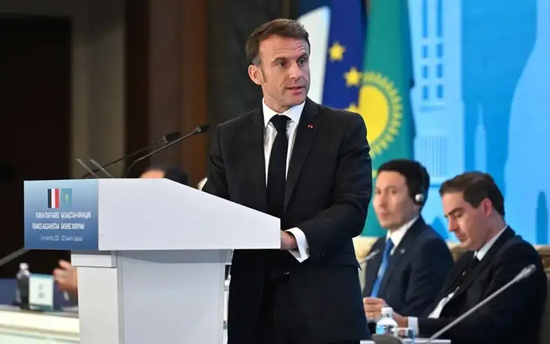 Қозоғистон – Европа ва Осиёни боғлайдиган олтин кўприк – Эммануэль Макрон