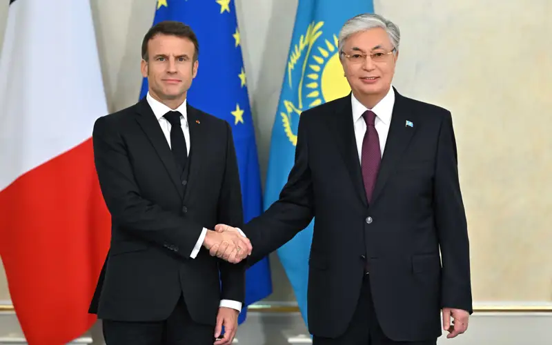 Macron and Tokayev