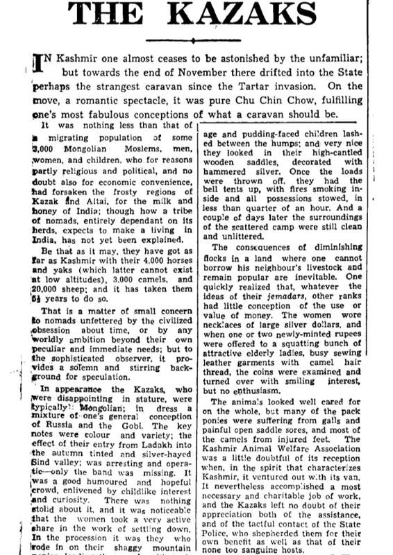 قازاقتار تۋرالى ءۇندىستان ارحيۆىندە تابىلعان ماتەريال