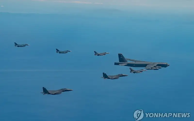 韩美军演