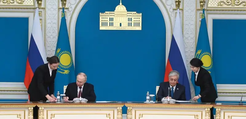 Путин и Токаев