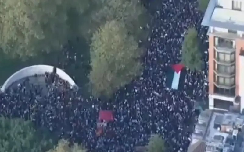 Более 100 человек задержали во время марша в поддержку Палестины в Лондоне