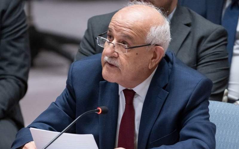  постоянный наблюдатель от Государства Палестина Рияд Мансур при ООН