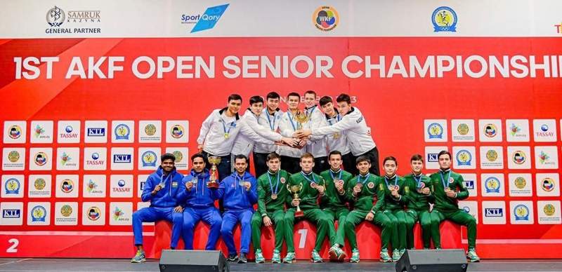 Казахстан выиграл чемпионат Азии по каратэ среди взрослых в Алматы чемпионат Азии по каратэ