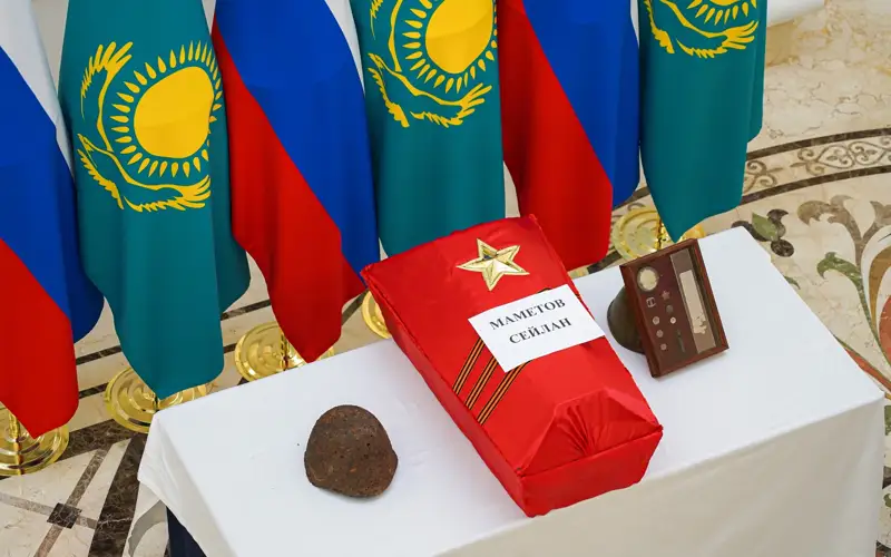 Передача останков воина-казахстанца состоялась в Москве