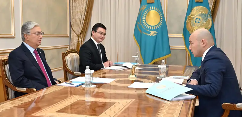 ҚР Президенти Миллий иқтисодиёт вазири Алибек Қуантировни қабул қилди