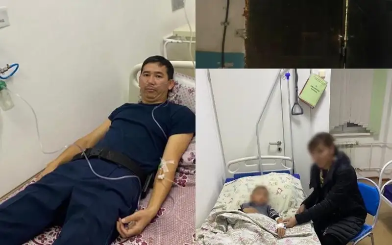 Полицейский выломал дверь топором и вынес из пожара 6-летнего ребенка в Таразе