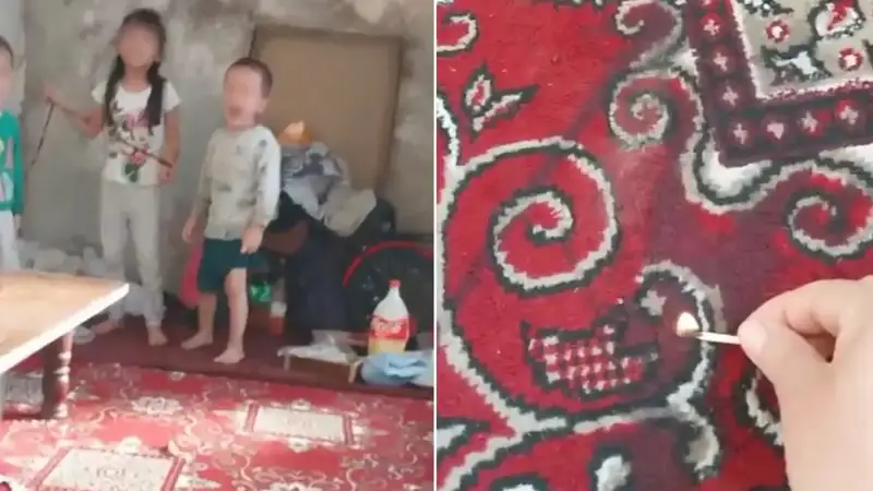 Өзбекстанда әйел 3 кішкентай баланы өртеп жіберемін деп қорқытты