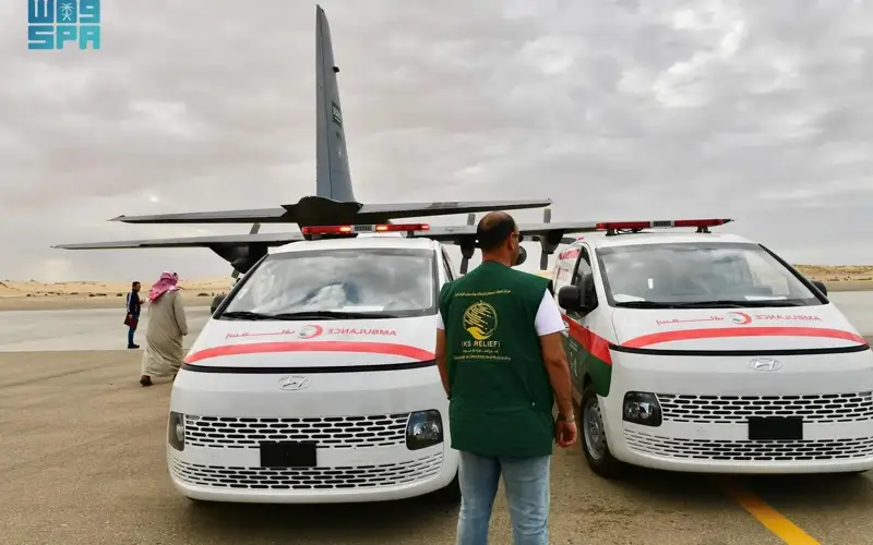 13th Saudi relief plane arrived 