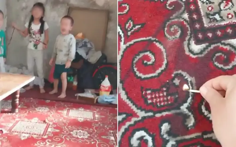 Ўзбекстонда аёл 3 нафар ёш болаларни ёқиб юбориш билан қўрқитди