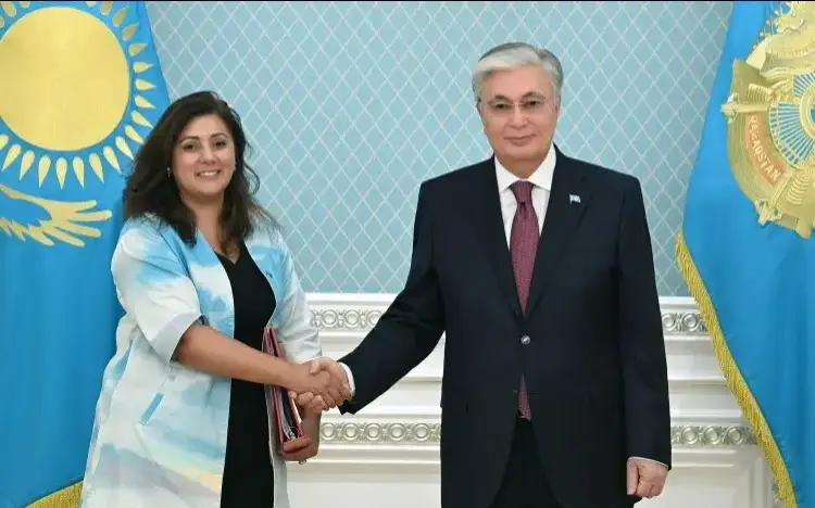 Қозоғистон Президенти Буюк Британия Давлат вазири Нусрат Ғанини қабул қилди