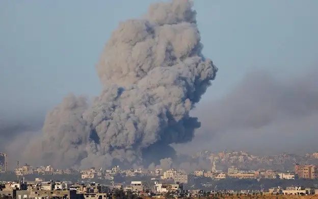 Бомбардировки на севере сектора Газа 