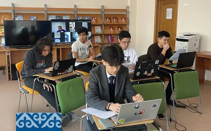 Kazakhstani schoolchildren