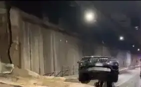 Италияда ноқулай об-ҳаво туфайли туннел қулаб тушди