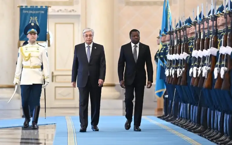 President of the Togolese Republic arrives at Akorda Palace