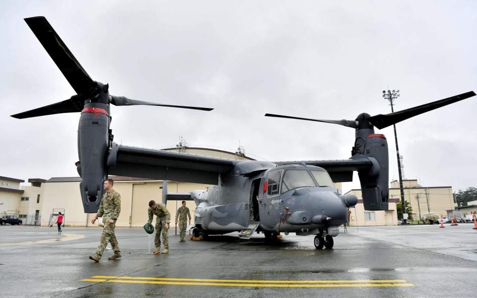 U.S. keeps flying Osprey in Japan despite calls to suspend operations