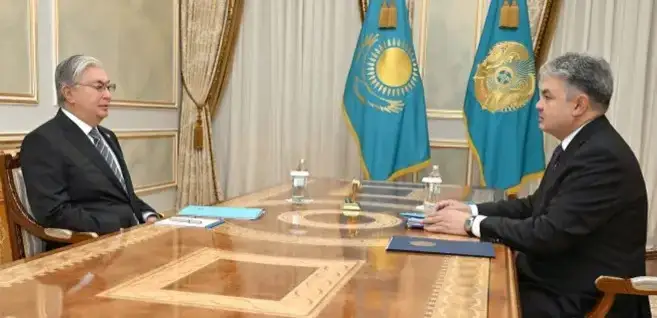 Президент Шарқий Қозоғистон вилояти ҳокимини қабул қилди