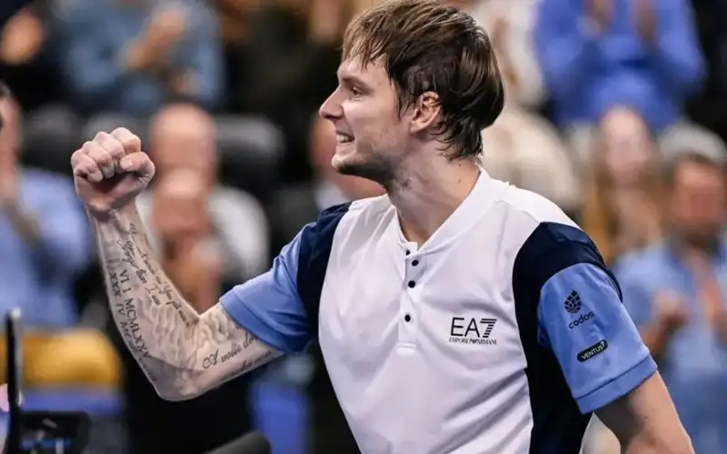 Kazakhstan’s No 1 Alexander Bublik won at the North Palmyra Trophies 2023 tournament in Saint Petersburg, Russia 