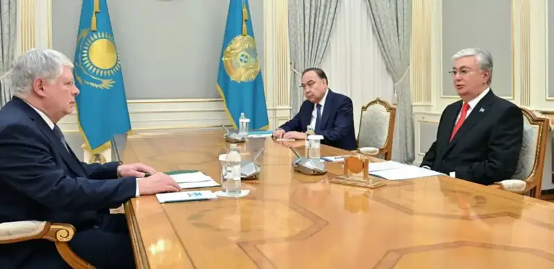 Давлат раҳбари Россиянинг Қозоғистондаги элчиси Алексей Бородавкинни қабул қилди