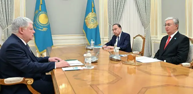 Касым-Жомарт Токаев принял посла России Алексея Бородавкина