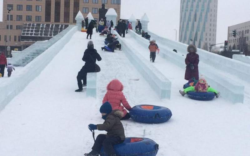 горки и катки в Астане горки и катки в Астане