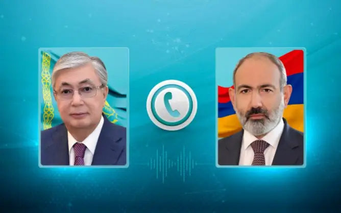 ҚР Президенти Арманистон Бош вазири Никол Пашинян билан телефон орқали мулоқот қилди