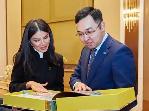 Первый помощник Президента Узбекистана и его помощник Саида Мирзиеева встретилась с Русланом Желдибаем