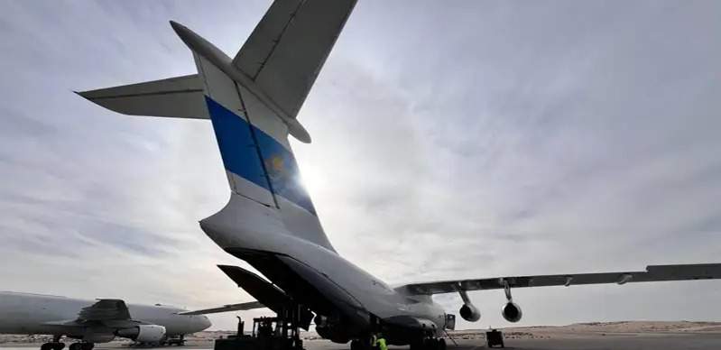 Kazakhstan’s plane with humanitarian aid for Palestine landed in Egypt