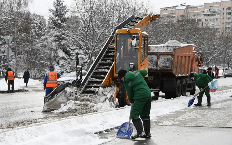 снегопад в Алматы