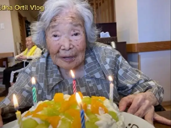 Tomiko Itooka, 115-year-old woman in Japan