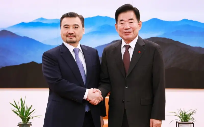 哈驻韩大使拜会韩国国会议长