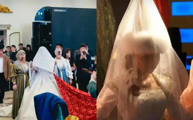 ەكىنشى رەت تۇرمىس قۇرىپ وتىرعان كەلىننىڭ بەتى اشىلا ما؟ 