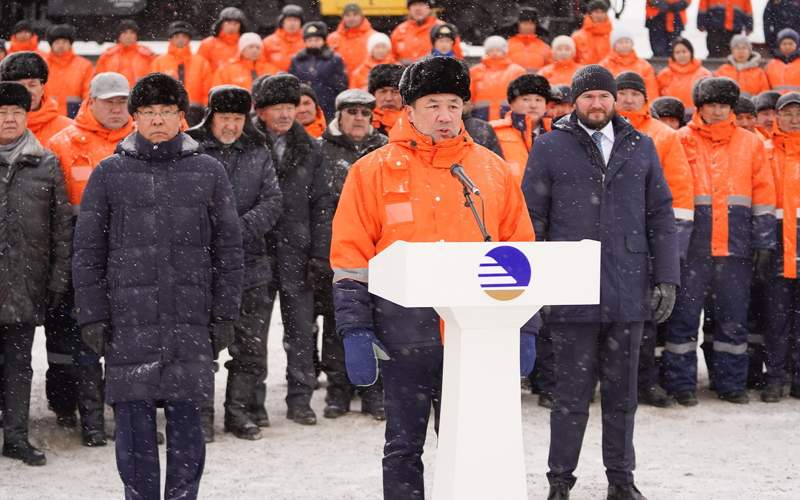 Казахстан начал строить новую железную дорогу в Китай Казахстан начал строить новую железную дорогу в Китай