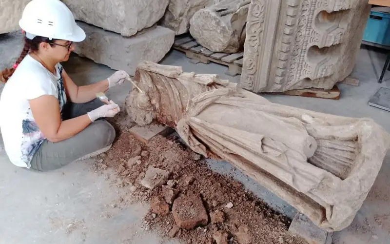 Турция, археология, статуя, древности, раскопки