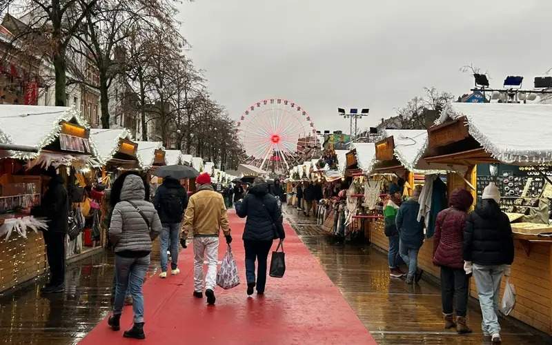 Numerous Christmas markets were opened around the St. Catherine Church. 