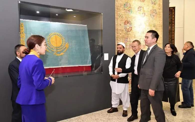 Carpets made by Kazakhs of Afghanistan displayed at National Museum of Kazakhstan Carpets made by Kazakhs of Afghanistan displayed at National Museum of Kazakhstan