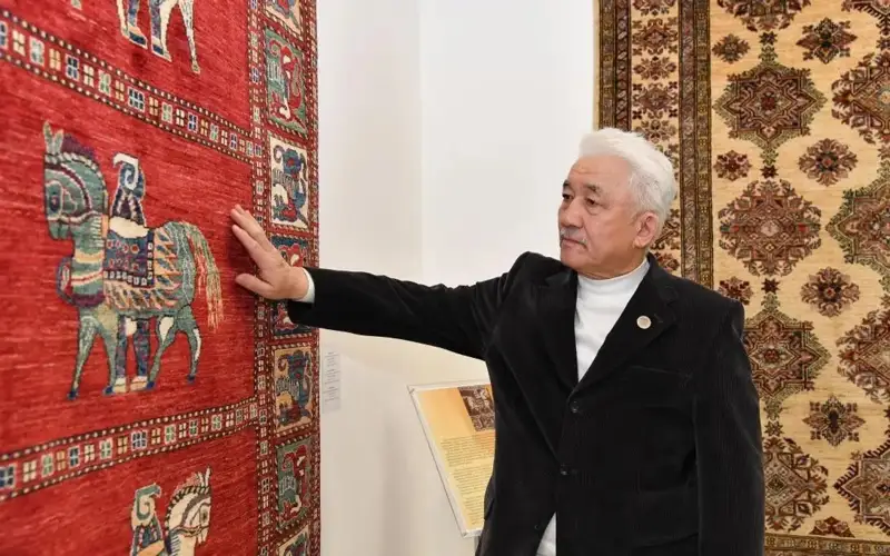 Carpets made by Kazakhs of Afghanistan displayed at National Museum of Kazakhstan