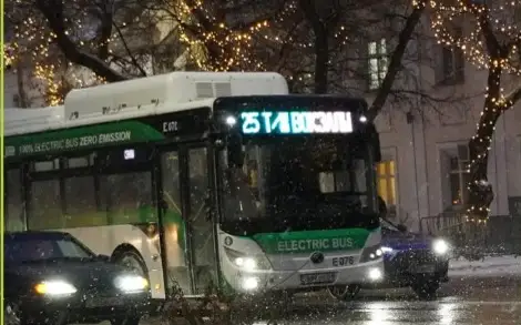 Жаңа жыл мерекесінде автобус қалай жүреді