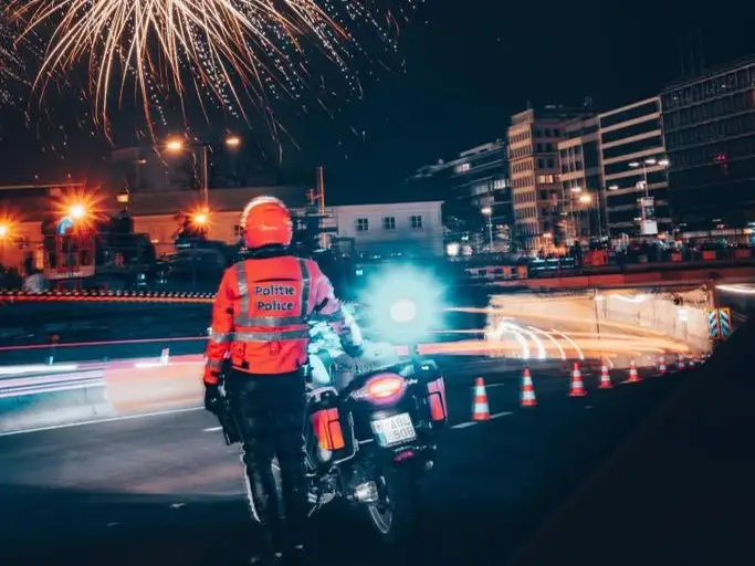 Около 100 тысяч человек вышли на улицы Брюсселя для встречи Нового года