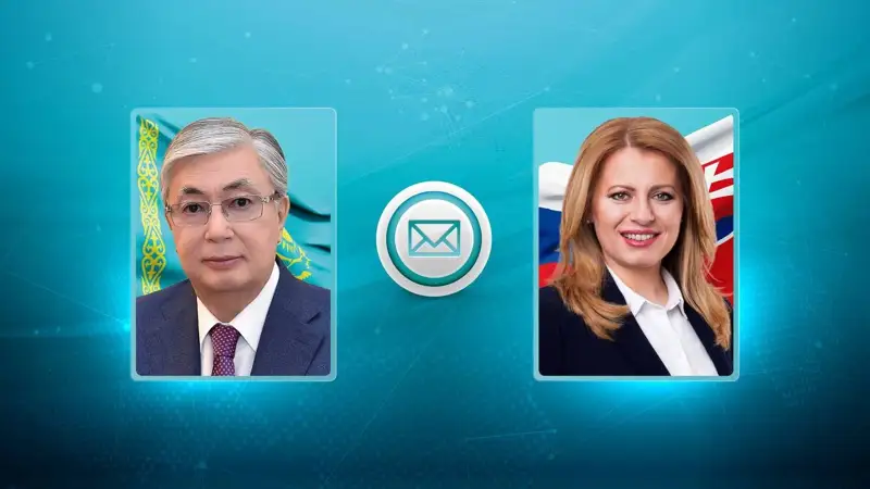 Memleket basshysy Slovak Respýblıkasynyń Prezıdentine quttyqtaý jedelhatyn joldady   