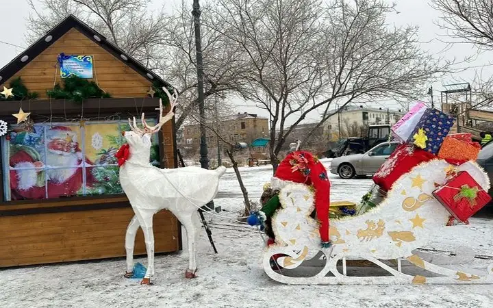 Конкурс новогоднего оформления города провели в Балхаше
