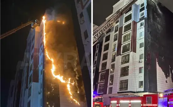 пожар в Атырау