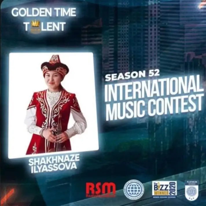 Shakhnaze Ilyassova takes 1st place at Golden Time Talent intl contest
